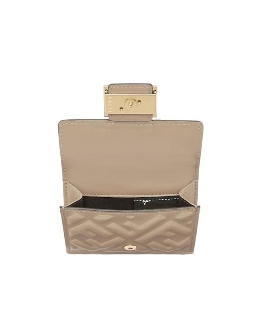 Fendi Natural F Is Embossed Wallet