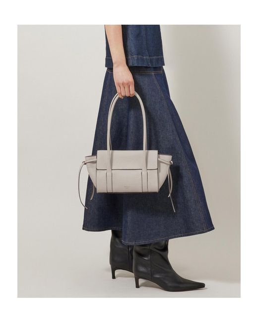 Mulberry White Mini Soft Bayswater Shoulder Bag