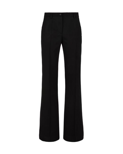 P.A.R.O.S.H. Black Sequin Embellished Cropped Tailored Trousers