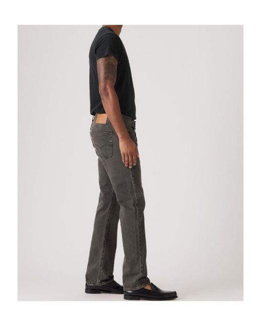 Levi's Gray 501 Buttoned Jeans for men