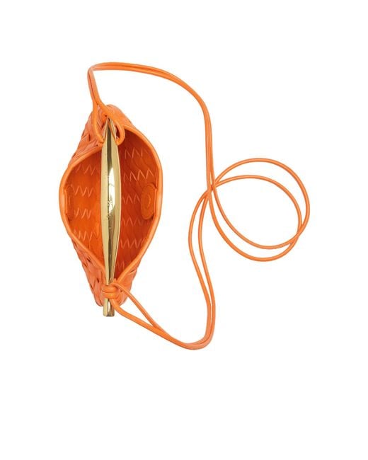 Bottega Veneta Orange Mini Sardine Crossbody Bag