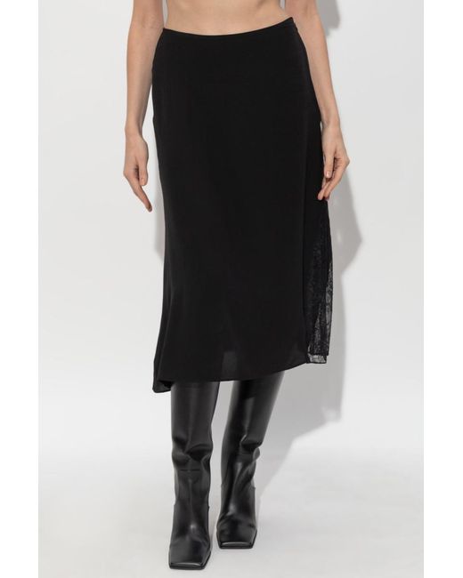 Zadig & Voltaire Black Jayla Lace Midi Skirt
