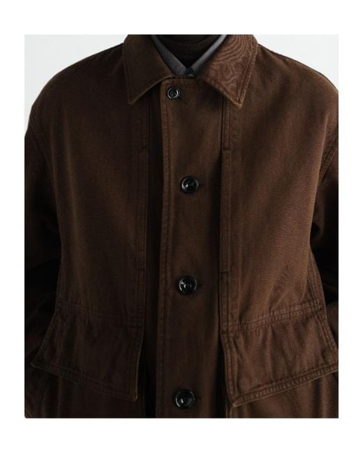 Lemaire Brown Boxy Pocket Jacket for men
