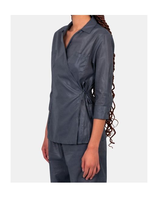 Paloma Wool Blue Lapel Shirt