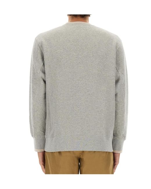 Autry Gray Logo-Embroidered Sweatshirt for men