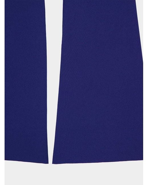 Stella McCartney Blue Flared Knitted Trousers