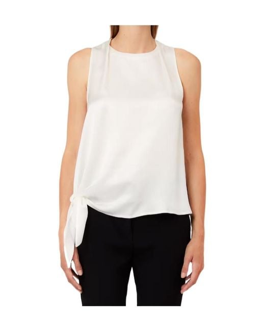 Liu Jo White Satin Top