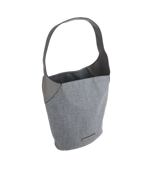 Brunello Cucinelli Gray Solid Color Handbags