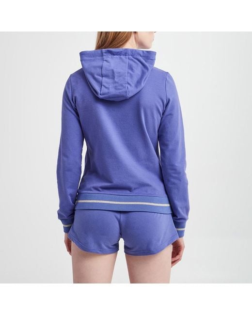 EA7 Blue Drawstring Hooded Hoodie