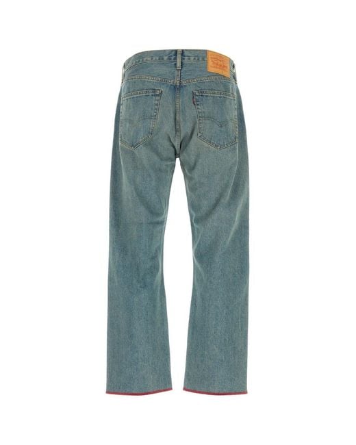 Junya Watanabe Blue Straight-Leg Jeans for men