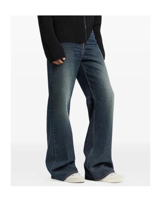 Courreges Blue Belt Loop Jeans for men