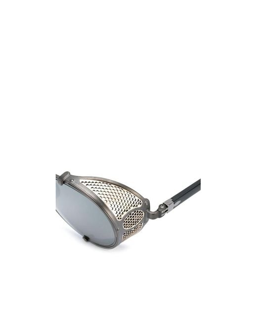 Matsuda White Round-Frame Tinted Sunglasses