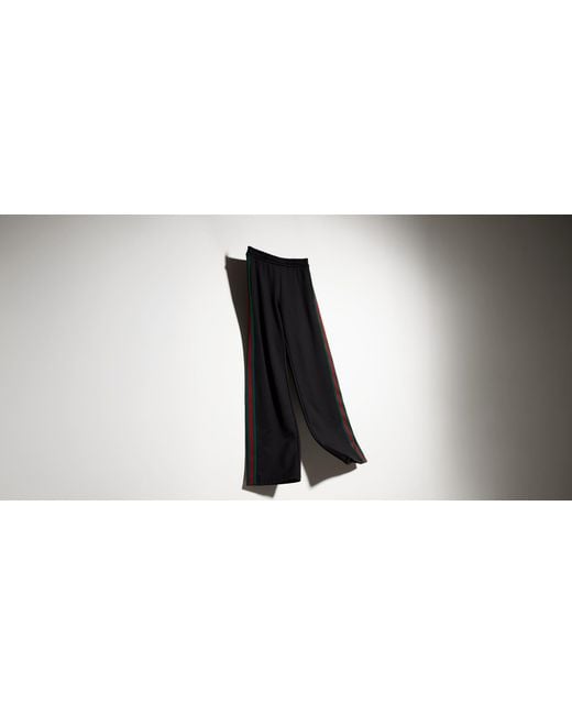 Gucci Black Web Leisure Pants