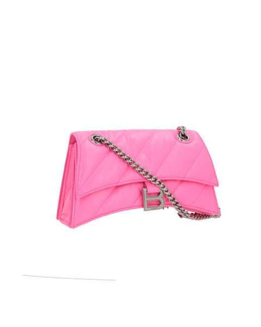 Balenciaga Pink Small Crush Quilted Shoulder Bag