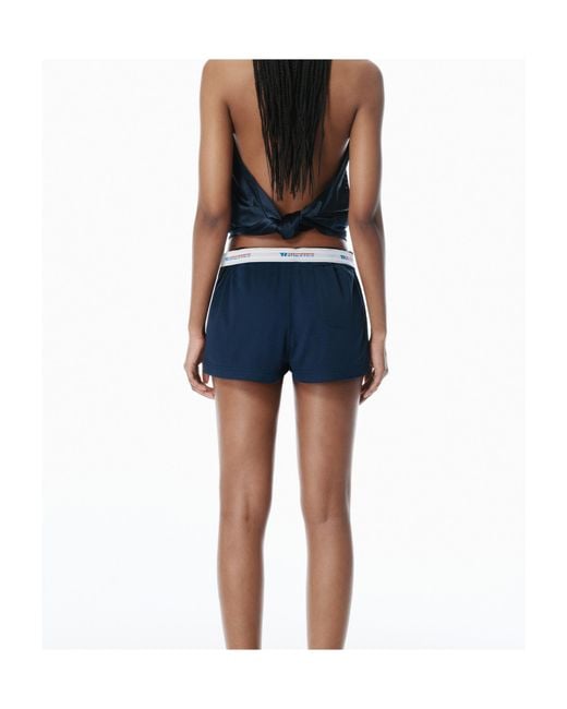 Alexander Wang Blue Deconstructed Athletic Mesh Skort