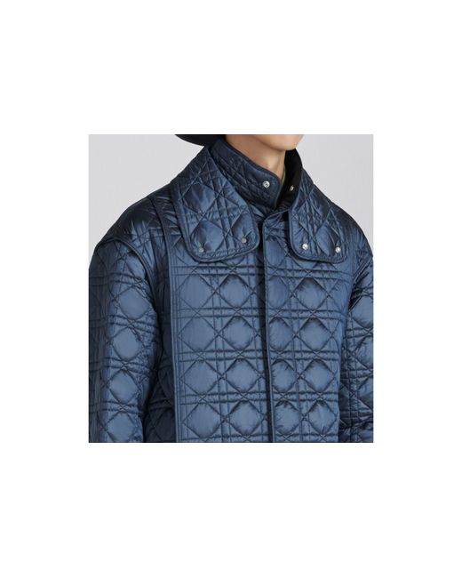 Dior Blue Cannage Coat for men
