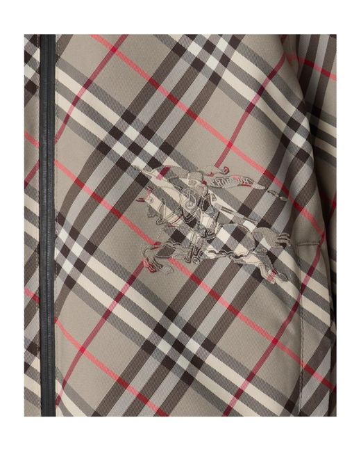 Burberry Gray Technical Reversible Hooded Jacket