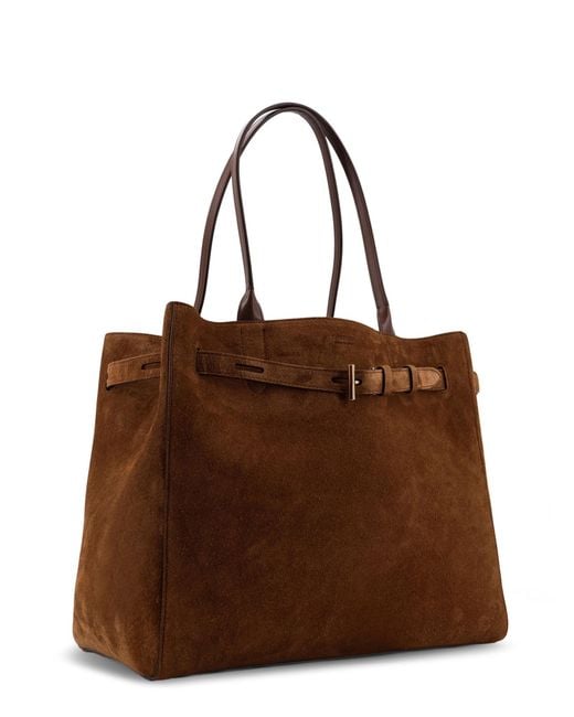 Tom Ford Brown Logo Handbag