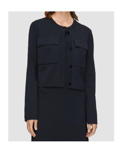 Joseph Black Viscose Knit Stretch Cardigan Jacket