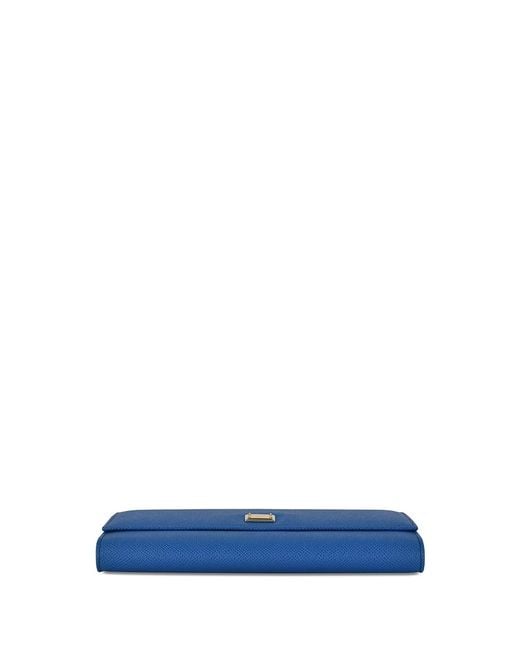 Dolce & Gabbana Blue Logo Details Handbag