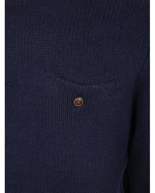 Polo Ralph Lauren Blue Long Sleeved Turtleneck Jumper for men