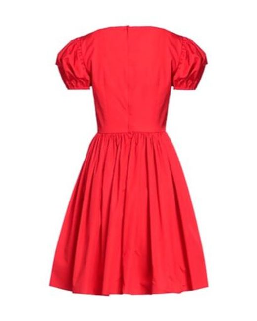 Dolce & Gabbana Red Mini Dress Cotton