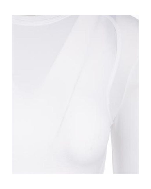 Givenchy White Long-Sleeved Crewneck Top