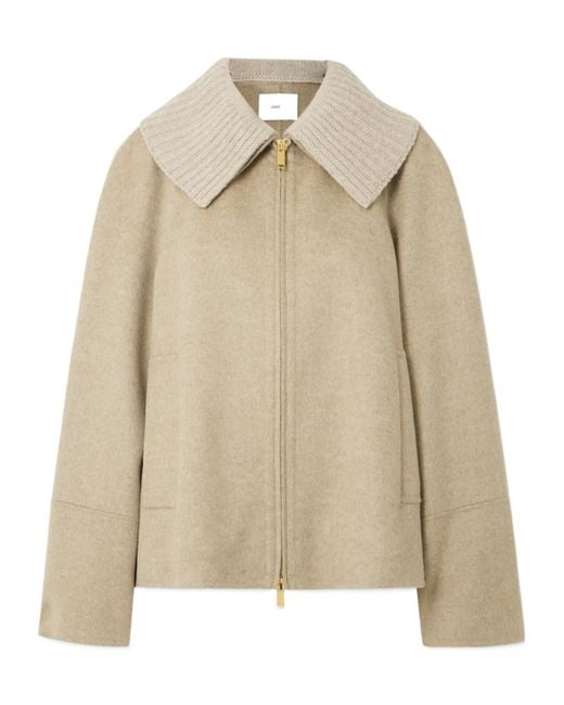 Joseph Natural Cooksey Wool And Cashmere Blend Casual Jacket