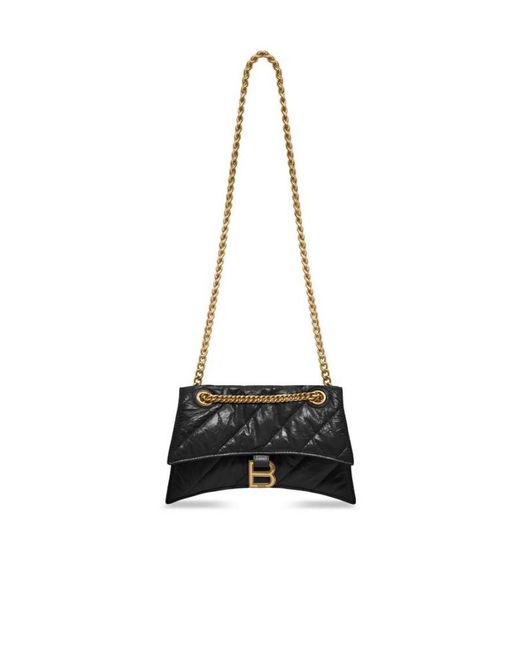 Balenciaga Black Crush Small Shoulder Bag