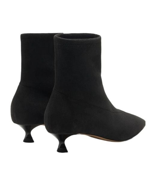 Casadei Black Giselle Kitten Heel Ankle Boots