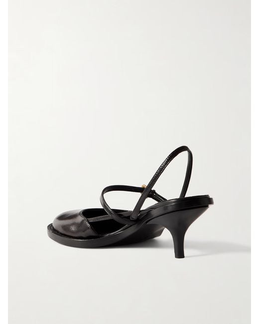 Dries Van Noten Black Open-Toe High-Heeled Sandals