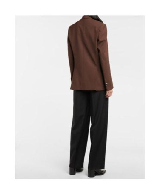 Petar Petrov Brown Ilan Single-Breasted Wool Blazer