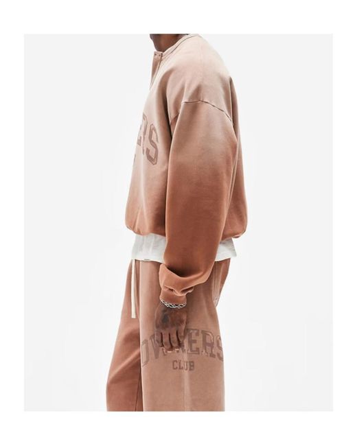 Represent Brown Owners Club Henley Sweatshirt for men