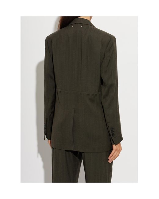 Golden Goose Deluxe Brand Green Double Breasted Blazer
