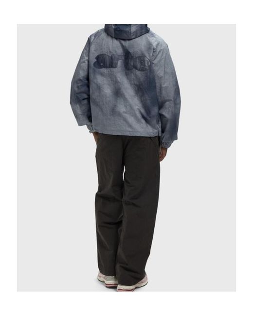 Arte' Blue Sunfade Aero Track Jacket for men