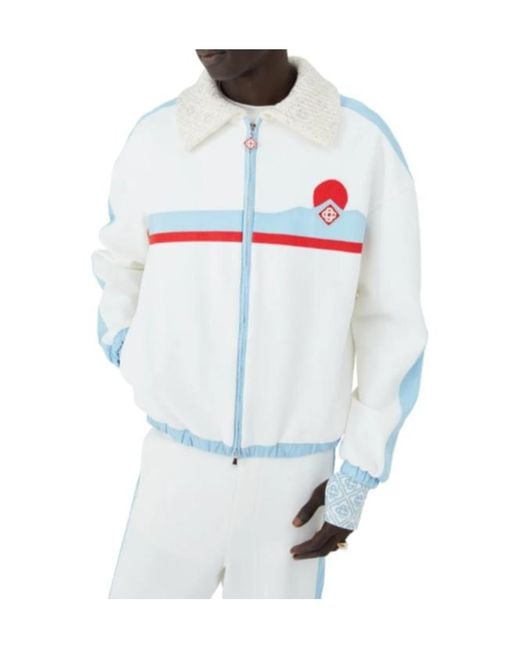 Casablanca White Zip-Up Ski Jacket for men
