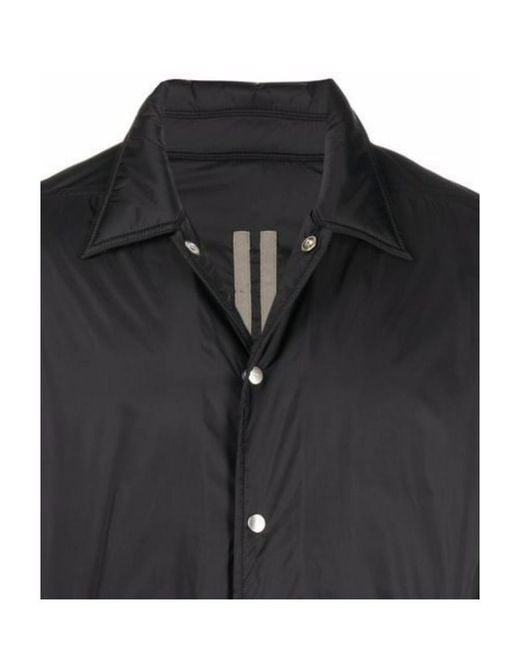 Rick Owens Black Padded Collared Jacket for men