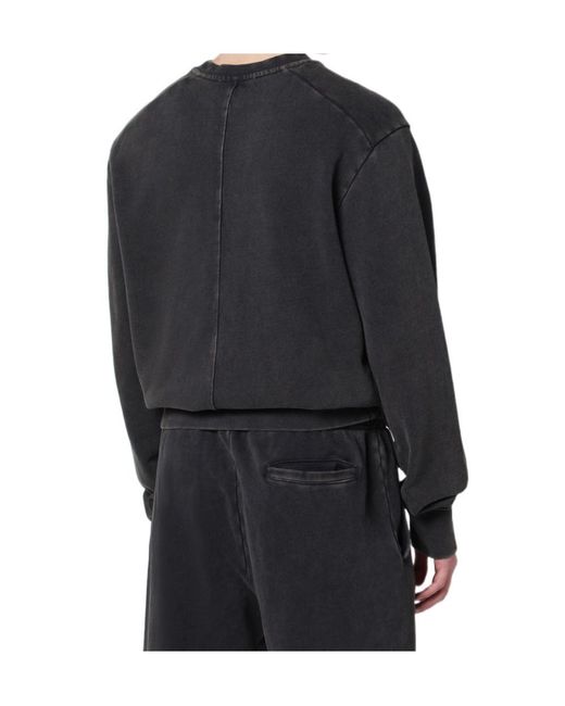 Entire studios Black Crew Neck Sweatshirt for men