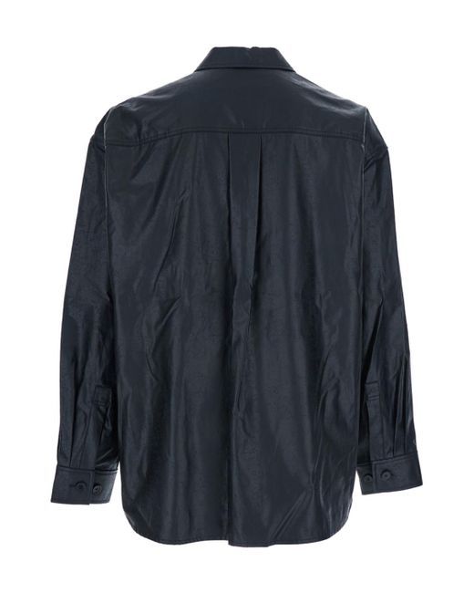 Juun.J Blue Button-Down Long-Sleeved Shirt for men