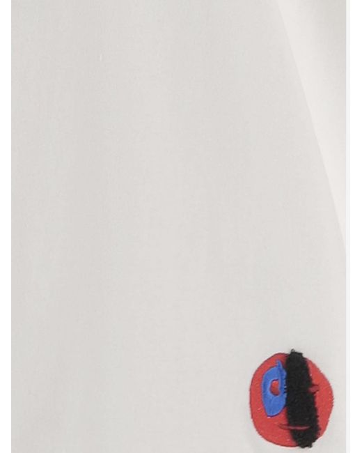 Bottega Veneta White Crew Neck Short-Sleeved T-Shirt for men