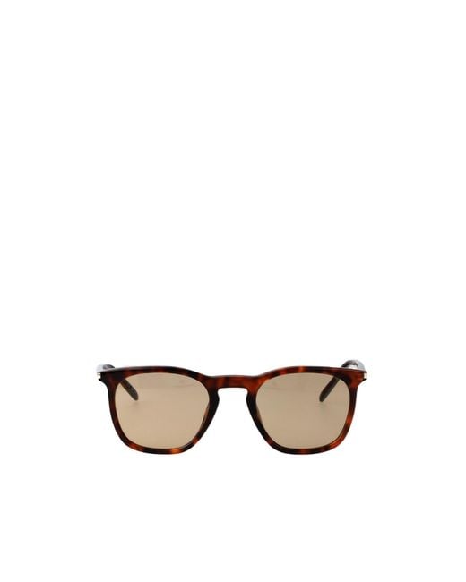 Saint Laurent Metallic Eyewear Square Frame Sunglasses for men