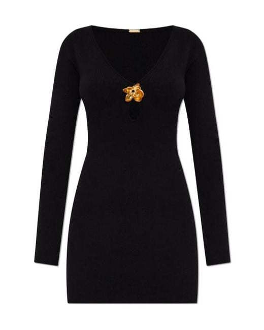 ariana grande black dress oscars Chain Embellished Mini Dress by Zimmermann