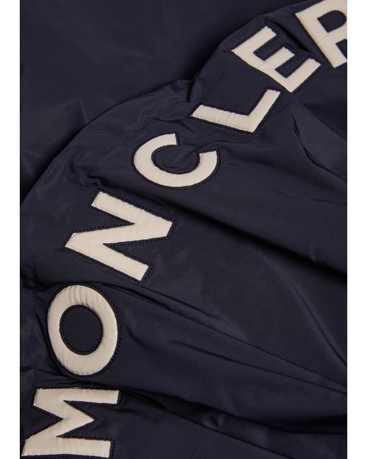 Moncler Blue Hooded Zip Jacket for men