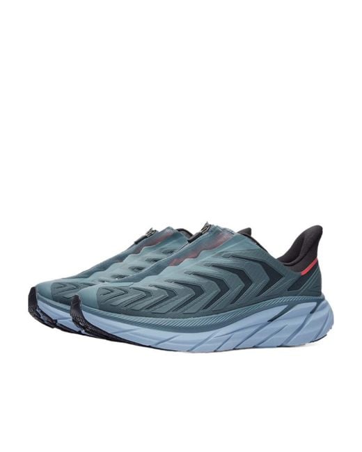 Hoka One One Blue Low-Top Sports Shoes for men