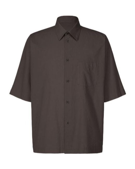 Homme Plissé Issey Miyake Gray Short-Sleeve Pocket Shirt for men