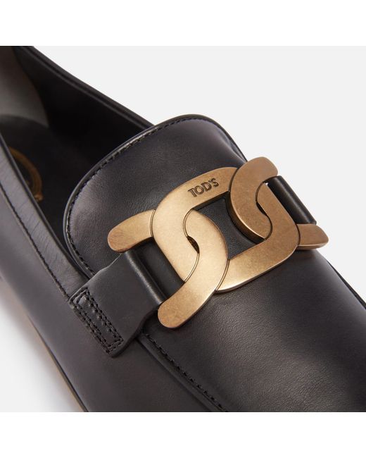 Tod's Black Polished Loafer