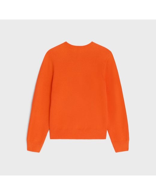 Céline Orange Crewneck Sweater for men