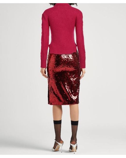 Isabel Marant Red Long-Sleeved Sweater