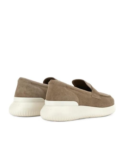 Hogan Gray Interactive³ Suede Sneakers for men