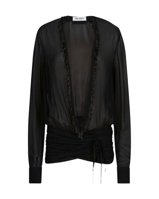 The Attico Black V-Neck Shirt